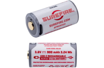 Image of SureFire Lithium-Ion Rechargeable Battery 123A, White, 3.6V, SFRCR123