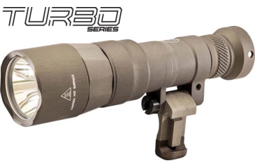 Image of SureFire M340DFT-PRO Turbo Series 18350/123A High Candela 3-Volt Dual Fuel Scout Pro LED Weapon Light, 123A, 550 Lumens, Tan, M340DFT-TN-PRO
