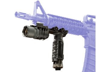 Image of Surefire M910A Vertical Foregrip Weaponlight with Picatinny Rail - shown mounted