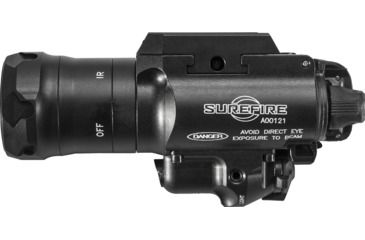 Image of SureFire MasterFire X400 Weapon Light, 123A, White/Infrared, 350 Lumens, Black, X400VH-B-IRC