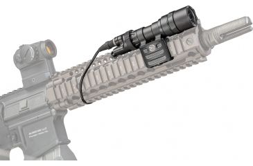 Image of SureFire Scout Light w/Remote Switch, CR123A, RM45 Mount, White, 500 Lumens, Black, M312C-BK