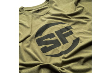 Image of SureFire SUREFIRE BUTTON LOGO DG TEE, Military Green, M, SST-SFB-HG-M