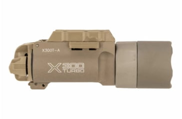 Image of SureFire X300 Turbo Series High-Candela LED Lever-Latch Rail Mount Handgun Weapon Light, Tan, X300T-A-TN