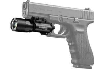 Image of SureFire X300 Ultra LED WeaponLight, 600 Lumens, 1.25 hours Battery Life, for Hand/Long Gun, Black, Stainless, X300U-B-600