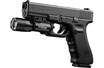 Image of SureFire X300 Ultra LED WeaponLight, 600 Lumens, 1.25 hours Battery Life, for Hand/Long Gun, Black, Stainless, X300U-B-600