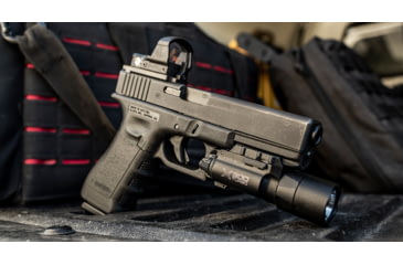 Image of SureFire X300T Turbo Series High-Candela LED Weapon Light, 123A Lithium, White Light, 650 Lumens, Black, X300T-A
