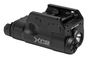 Image of SureFire XC2-A Light&amp;Laser Compact Pistol Light With Laser, 5Mw, 635 Nm, Red 1.5V, Wedge Lock Universal/Picatinny Rail Mount, 300 Lumens, One Aaa Battery, Type Iii Anodized Aluminum, Black, XC2-A