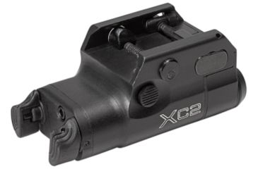 Image of SureFire XC2-A Light&amp;Laser Compact Pistol Light With Laser, 5Mw, 635 Nm, Red 1.5V, Wedge Lock Universal/Picatinny Rail Mount, 300 Lumens, One Aaa Battery, Type Iii Anodized Aluminum, Black, XC2-A