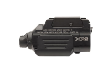 Image of SureFire XR2 Ultra-Compact Rechargeable LED Pistol Light w/ Laser, Rechargeable Lithium Polymer, White Light / Green Laser, 800 Lumens, Black, XR2-A-GN