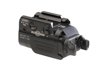 Image of SureFire XR2 Ultra-Compact Rechargeable LED Pistol Light w/ Laser, Rechargeable Lithium Polymer, White Light / Green Laser, 800 Lumens, Black, XR2-A-GN