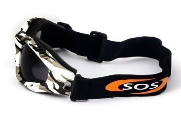 Image of Survival Optics Military/Desert Shield Goggles, Snow Camo Frame, Logo, Pc Anti Fog Smoke Lens, 2.0mm 2003