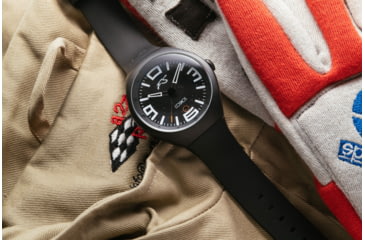 Image of Szanto Icon Frank Stephenson Cosmos Watches, Black Dial, Black Strap, Black, One Size, IC-FS-9001