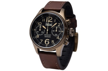 Image of Szanto Pilot Watches, Ivory Dial, Brown Strap, A. Gold, One Size, SZ 4553