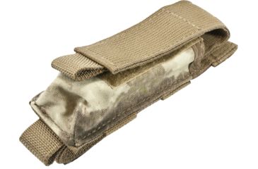 Image of Tactical Assault Gear MOLLE 2 Battery Flashlight Pouch, A-TACS 813411