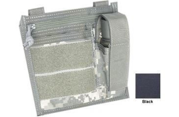 Image of Tactical Assault Gear MOLLE Admin Pouch with Flashlight Pouch Black 811985