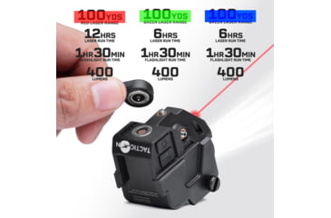 Image of Tacticon Armament Firefly V2 Pistol Laser/Flashlight Combo, Red Laser, Black, FRL20
