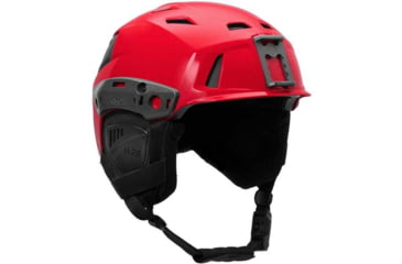 Image of Team Wendy M-216 Backcountry Ski Helmet w/ Princeton Tec Switch Rail Light, Red/Gray, Small/Medium, 83-1RDGY-SR