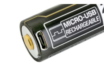 Image of Tenergy T35B 3.6V 3500mAh Li-ion Rechargeable Battery w/Micro-USB Charging Port,Black,Pack of 2, 31779