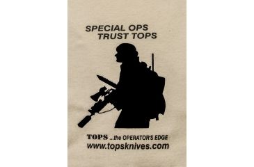Image of Tops Knives Operator T-Shirt, Tan, Large, TS-OPLG