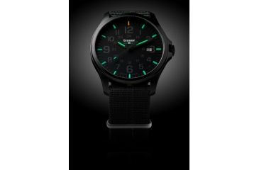 Image of Traser Officer Pro GunMetal, Nato Strap, Black, 42mm, 107422