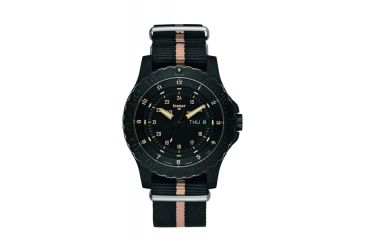 Image of Traser Sand, Textile- Sand/Black Strap, Black/Sand, 45mm, 100232