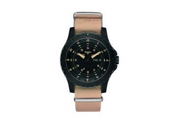 Image of Traser Sand, Textile - Sand Strap, Black/Sand, 45mm, 100228