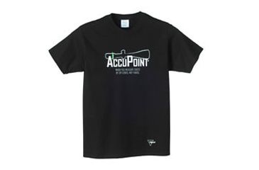 Image of Trijicon Short Sleeve Graphic T-Shirt w/AccuPoint Tagline - Small, Black AP39S
