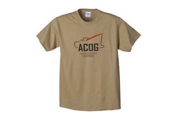 Image of Trijicon Short Sleeve Graphic T-Shirt w/Survey Tagline - Small, Sand AP37S