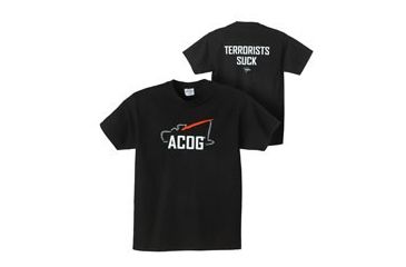 Image of Trijicon Short Sleeve T-Shirt with Terrorist Tagline, Black, X-Large AP43-XL