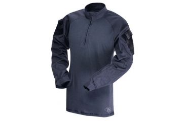 Image of TRU-SPEC 1/4 Zip Tactical Response Shirt - Men's, Large, Regular, Navy/Navy, 2567005