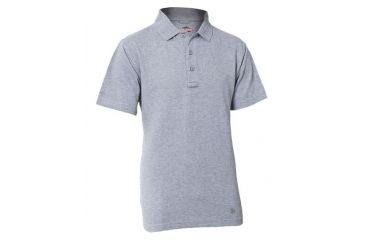 Image of Tru-Spec 24-7 Short Sleeve Polo Shirt, Male, Heather Grey, 4XL, Reg Length 4338009