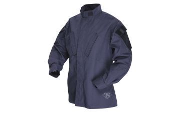 Image of Tru-Spec TAC T.R.U.Shirts 50/50 Nylon/Cotton Rip-Stop, Navy, Medium Regular 1387004