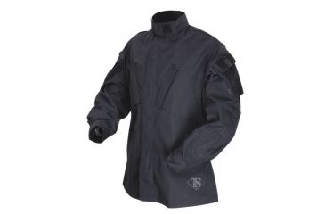 Image of Tru-Spec 1386023: TAC T.R.U.Shirts 50/50 Nylon/Cotton Rip-Stop, Black, Small Long