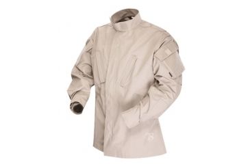 Image of Tru-Spec 1388025: TAC T.R.U.Shirts 50/50 Nylon/Cotton Rip-Stop, Khaki, Large Long