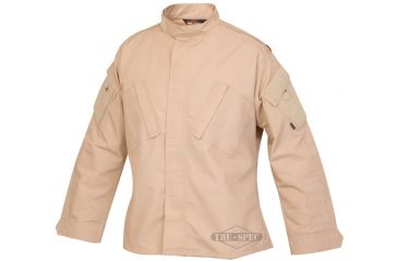 Image of Tru-Spec Tactical Response Shirt Khaki P/C R/S, Small Short 1286043