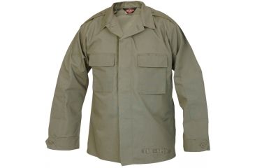 Image of Tru-Spec Tactical Shirt, TRU OD Green PC RS LS, Large Long 1379025