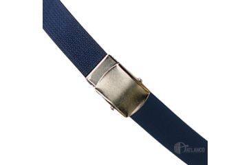 Image of 5ive Star Web Belt, Navy, w/ Sil Bkle 54in. 4140000