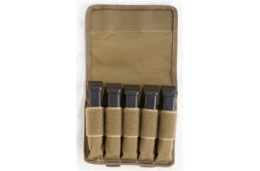 Image of TUFF Products 5 InLine Mag Pouch, 1000D Coyote Brown, AK47 7065-CBV-7