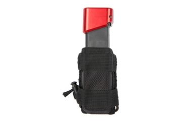 Image of TUFF Products Clip On Bungee Pistol Magnet Magazine Pouch with Magnetic Retention, Black 8225-M-BK-12