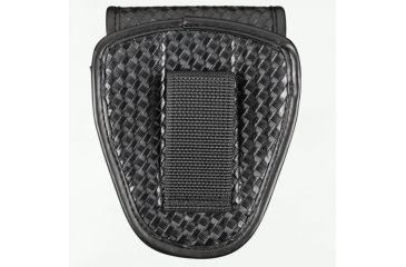 Image of TUFF Products Double Handcuff Case w/ Hidden Snap, Black Basketweave, Fits 2 Pair 7711-BWH