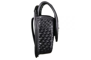 Image of TUFF Products Double Handcuff Case w/ Hidden Snap, Black Basketweave, Fits 2 Pair 7711-BWH
