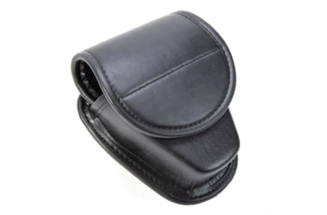 Image of TUFF Products Double Handcuff Case w/ Hidden Snap, Black Plain, Fits 2 Pair 7711-BPH