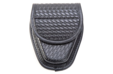 Image of TUFF Products Single Handcuff Case w/ Hidden Snap, Black Basketweave, Smith&amp;Wesson To ASP 7710-BWH-1