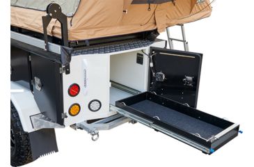 Image of Tuff Stuff Overland Extreme Basecamp Trailer, White/Black, NSN N, TS-TRAILER-BC