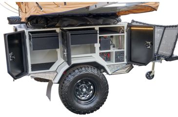 Image of Tuff Stuff Overland Extreme Basecamp Trailer, White/Black, NSN N, TS-TRAILER-BC