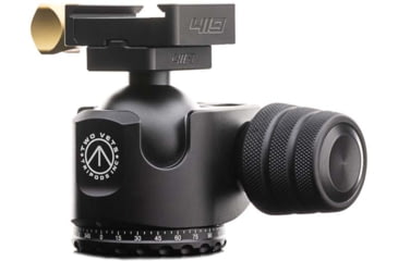 Image of Two Vets Tripods Inc 44MM Dual Tension Ballhead W/ Area 419 ARCALOCK CLAMP, Black/Gold, 3in, 44MM419