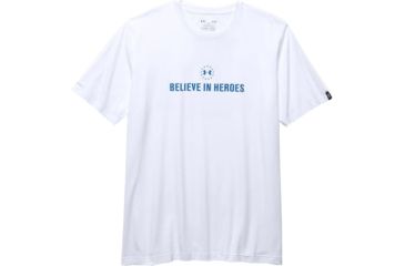 Image of Under Armour Mens WWP BIH Logo Tactical Graphic T-Shirt,White,XL 1268757100XL