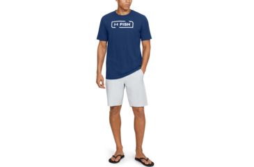Image of Under Armour UA Fish Logo T-Shirt - Men's, Medium, American Blue, 1331201449MD