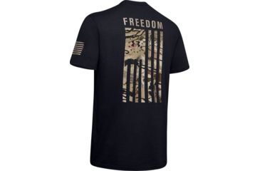 Image of Under Armour UA Freedom Flag Camo T-Shirt - Men's, Large, Black, 1343564001LG