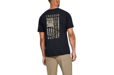 Image of Under Armour UA Freedom Flag Camo T-Shirt - Men's, Large, Black, 1343564001LG